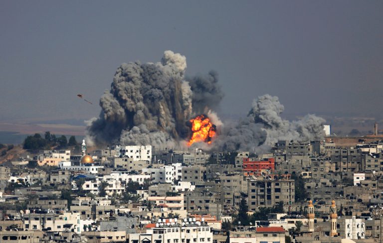 Israel hits symbols of Hamas rule; 128 killed