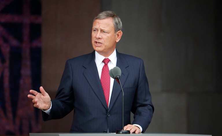 Chief Justice John Roberts focused on federal district judges who are 