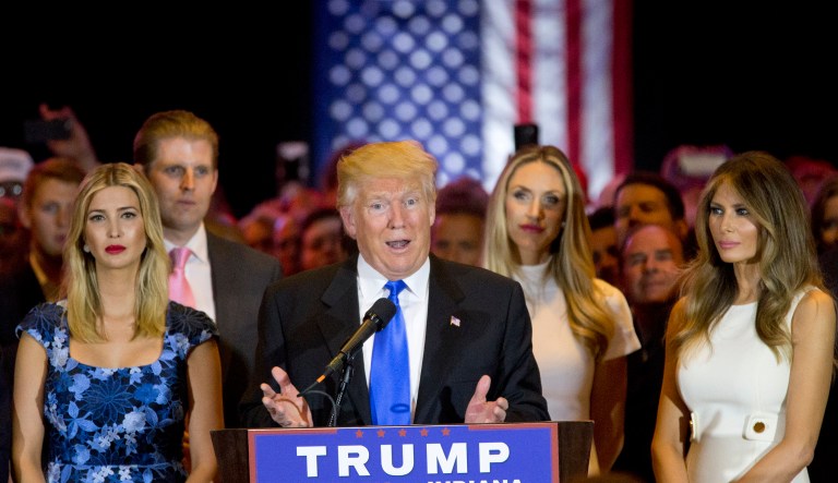 Protecting President Trump and his family on their travel excursions since he took office has cost taxpayers approximately $30 million, according to estimates from a report. (AP Photo/Mary Altaffer)