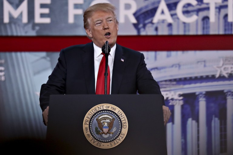 Trump Wraps Up CPAC Speech by Announcing North Korea Sanctions