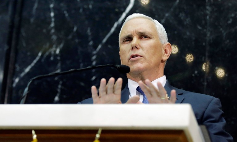 You have to work hard not to like Mike Pence. (AP Photo/Darron Cummings)