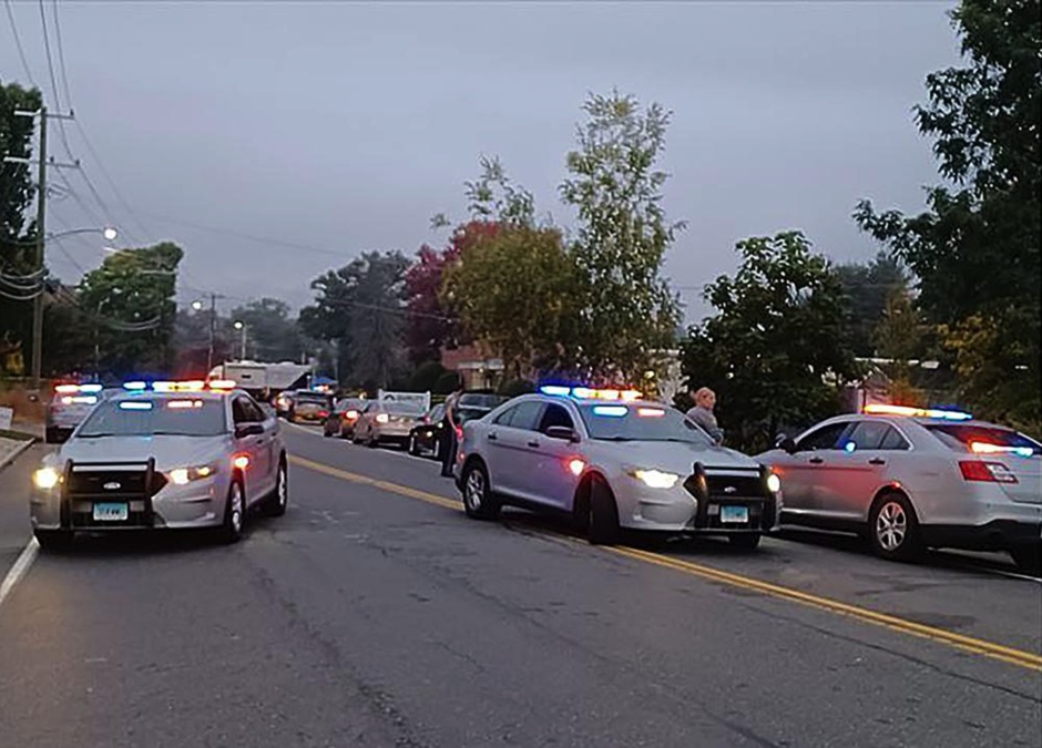 Two Connecticut police officers killed and third seriously wounded in ambush