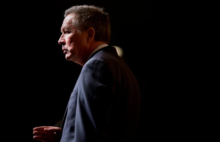 Ohio Gov. John Kasich speaks during the Road to Majority 2015 convention in Washington, Friday, June 19, 2015. (AP Photo/Pablo Martinez Monsivais)