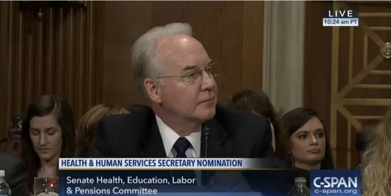 Price Tries to Reassure Skittish Senators Over Medicaid Expansion Cuts