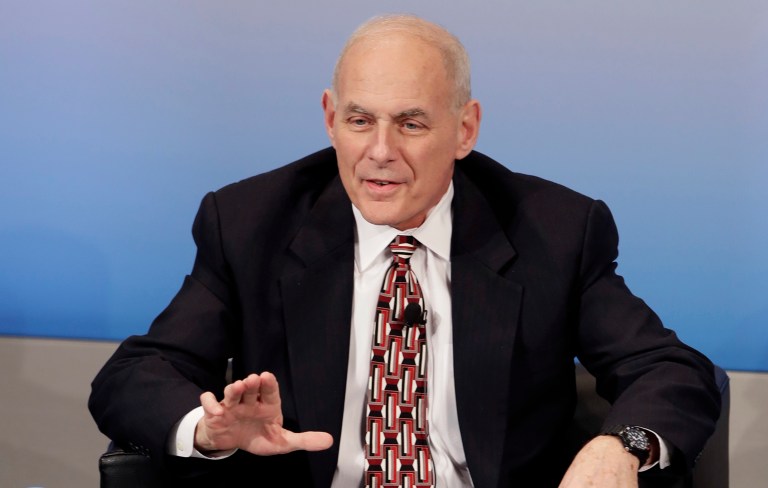 Secretary of Homeland Security John Kelly said that the administration was 