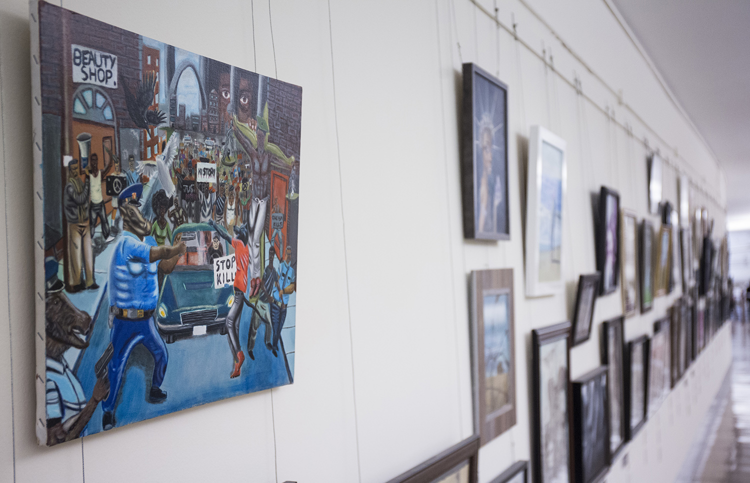 Artwork depicting police as pigs won’t return to Capitol