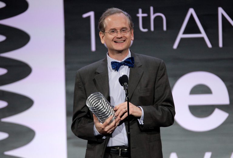 Harvard University law professor Lawrence Lessig entered the Democratic presidential race. (AP file)