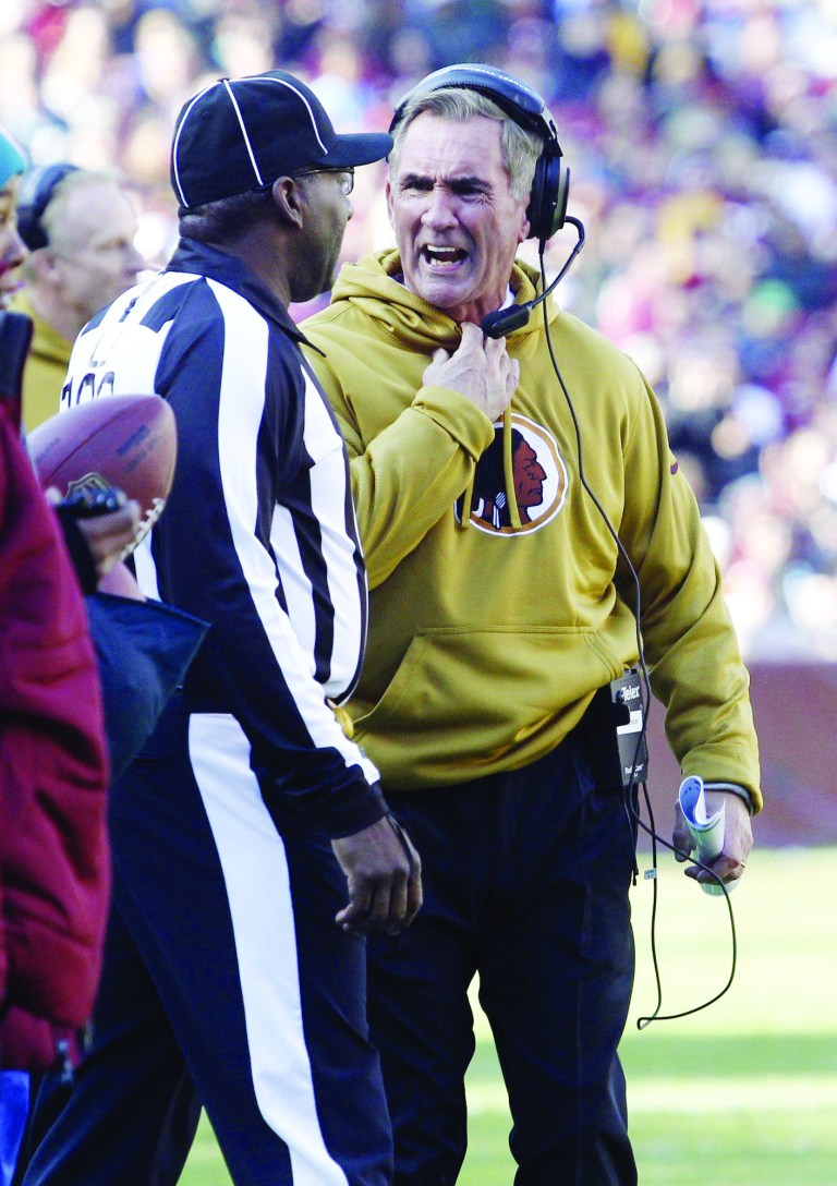 Jennifer Milbrett/The Washington Examiner
Redskins coach Mike Shanahan and the Washington Redskins lost 21-13 to the Carolina Panthers on Sunday. 
