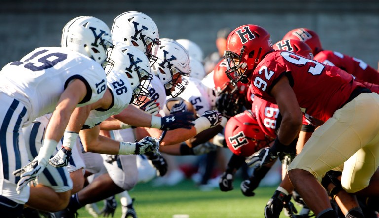 Let them bash each other, I say. Why? Because in a society where men are at the rear-end of every dangerous enterprise and in the stew of every mélange of social scummery, we need to keep the boys strong. (AP Photo/Winslow Townson)