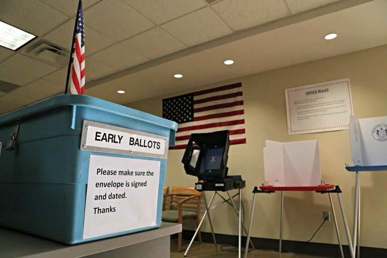 According to an FBI alert, at least two state election databases may have already been infiltrated by hackers this year. (AP Photo/Ryan Van Velzer, File)