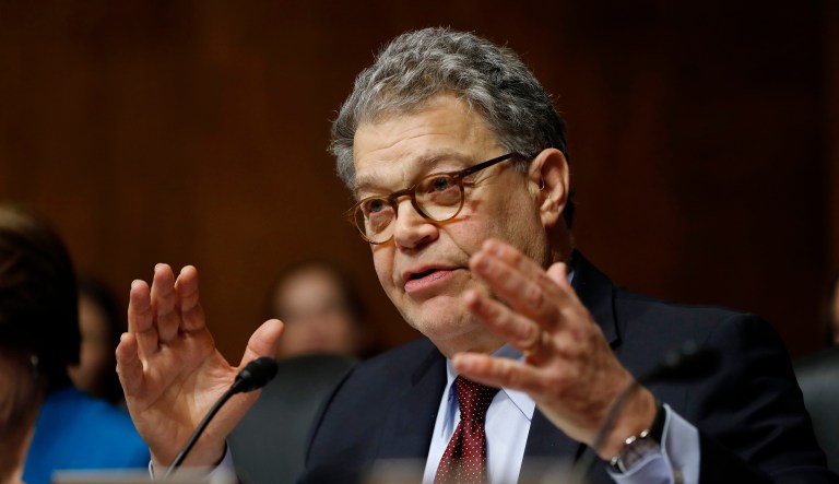 The right-leaning group targets the Minnesota senator for seeking to block David Stras, President Trump's nominee to the 8th Circuit Court of Appeals. (AP Photo/Pablo Martinez Monsivais)