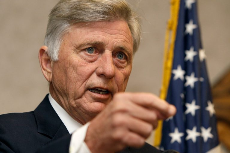 Arkansas Gov. Mike Beebe speaks at a meeting of the Arkansas Sheriffs' Association in North Little Rock, Ark., on Jan.28. (AP Photo/Danny Johnston)
