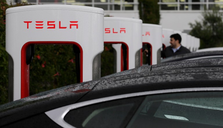 The United Auto Workers union has long been trying to unionize Tesla's manufacturing facilities. Both Tesla and a lot of its employees have resisted this. (AP Photo/Jeff Chiu)