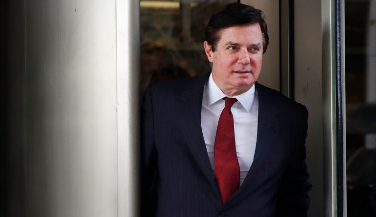Paul Manafort, President Trump's former campaign chairman, and his deputy, Rick Gates, have been charged with violating federal money laundering, foreign lobbying, and banking laws. (AP Photo/Jacquelyn Martin)