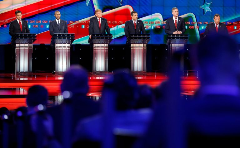 Still, 18 million viewers made the debate the second most-watched program in CNN's programming history. (AP Photo/John Locher)