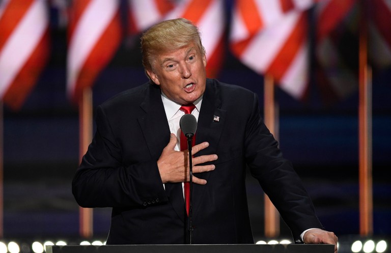 Donald Trump says he will match 100 percent of donations up to $2 million before the midnight filing deadline. (David Paul Morris/Bloomberg)