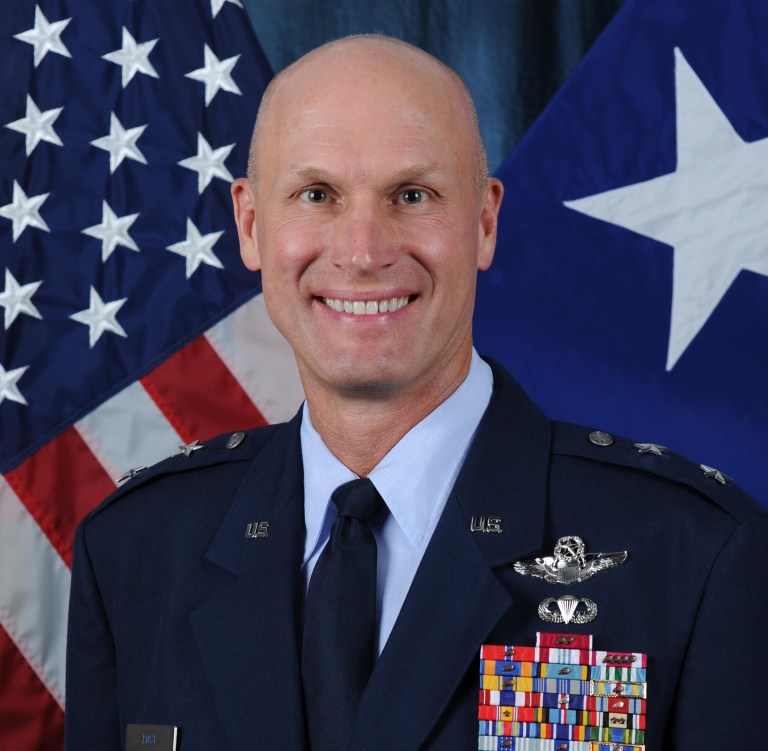 Maj. Gen. James N. Post was speaking to a group of about 300 airmen at Nellis Air Force Base in Nevada in January when he began to talk about the ongoing budget battle in Congress and how the Air Force would need to divest the A-10 in order to move forward on some of its other airframes. (U.S Air Force)