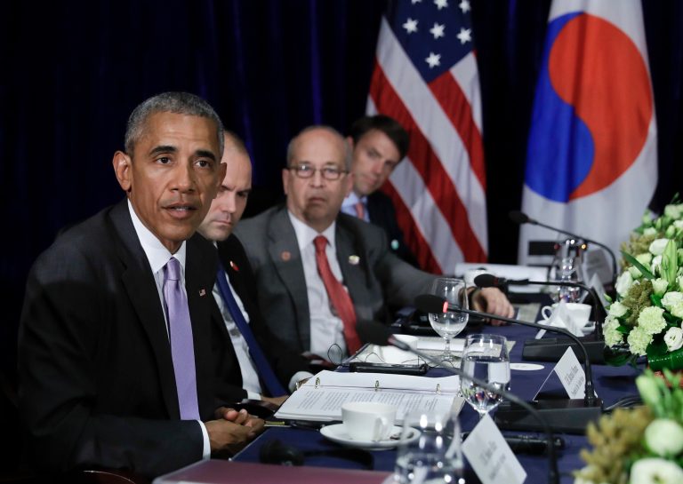 President Obama left the door open to negotiations with North Korea after it conducted yet another illicit missile launch on Monday. (AP Photo/Carolyn Kaster)