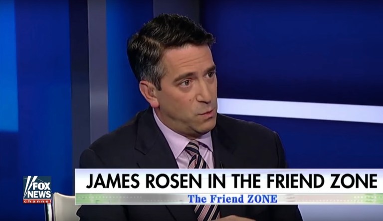 After James Rosen departed Fox News at the end of 2017, stories surfaced that he had engaged in inappropriate sexual behavior with three colleagues. (screenshot)