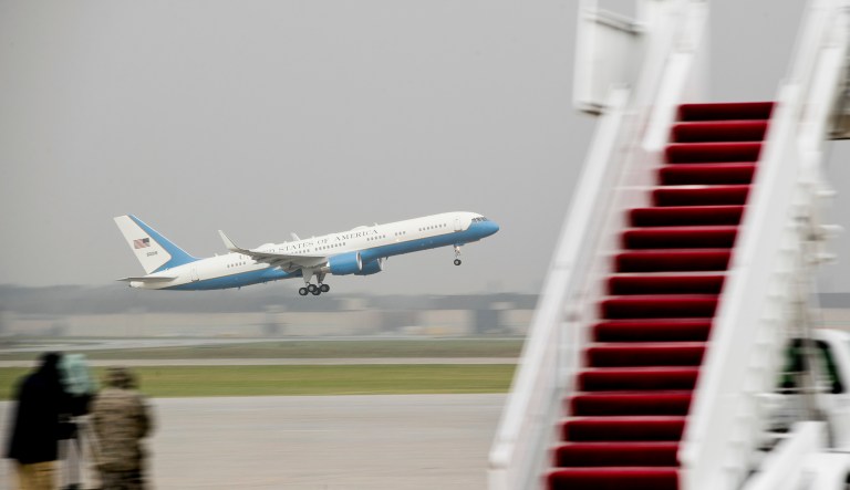 The United States Air Force is purchasing planes abandoned by a bankrupt Russian airline and will convert them to Air Force Ones, according to a report. (AP Andrew Harnik)