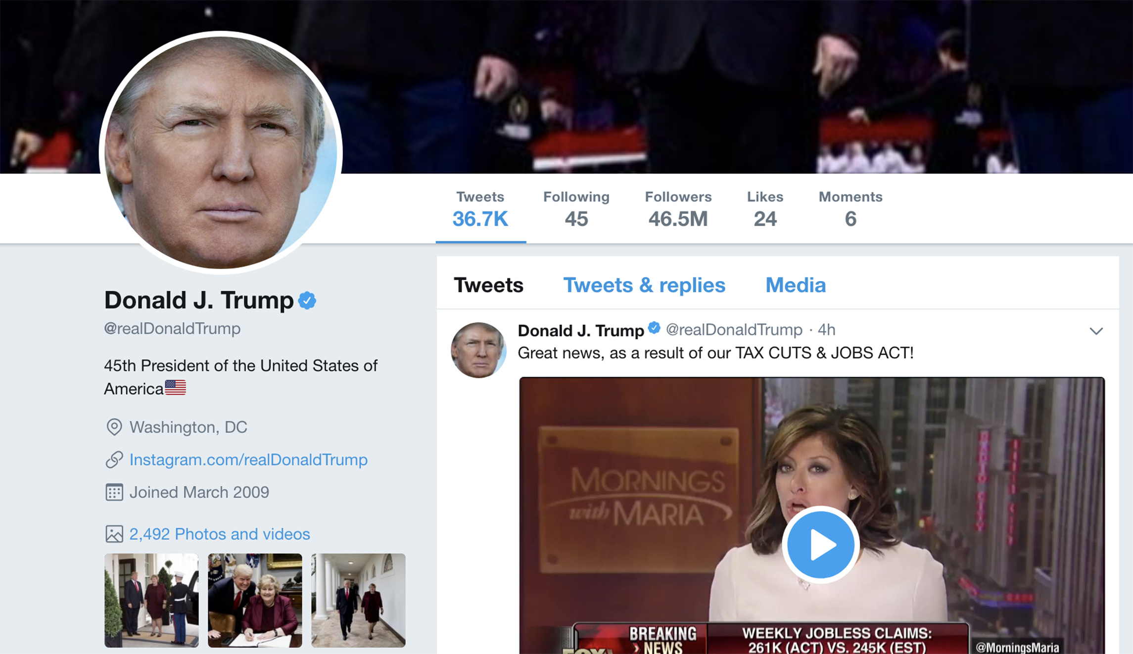 69 percent of voters think Trump should stop using his personal Twitter account, including almost half of Republicans: Poll