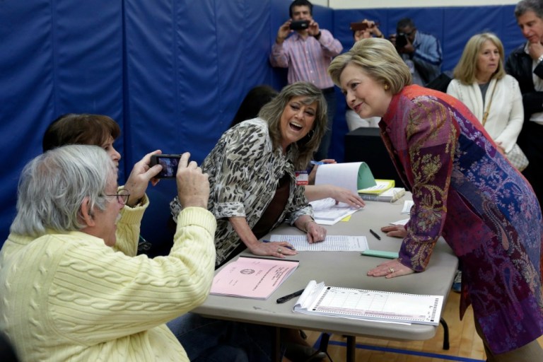 Hillary Clinton aides Ann O'Leary and Amanda Renteria will travel to the U.S. commonwealth, which has had over 400 confirmed cases of Zika thus far. (AP Photo)