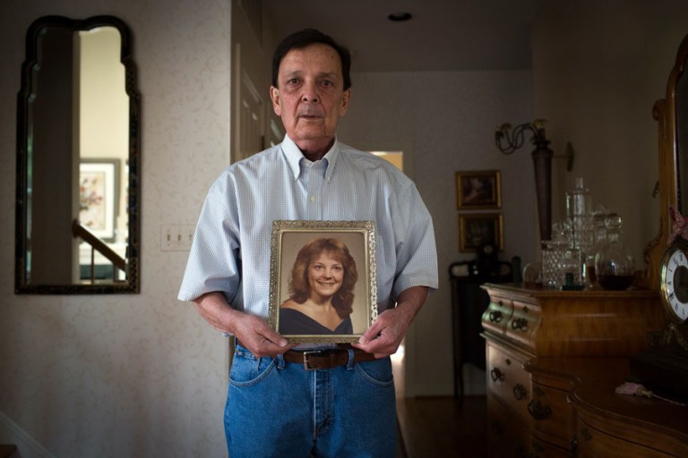 Mike Mileo with a photograph of his daughter, Kimberly, at his home in Annapolis. Kimberly Mileo was murdered 30 years ago, and the case remains unsolved.