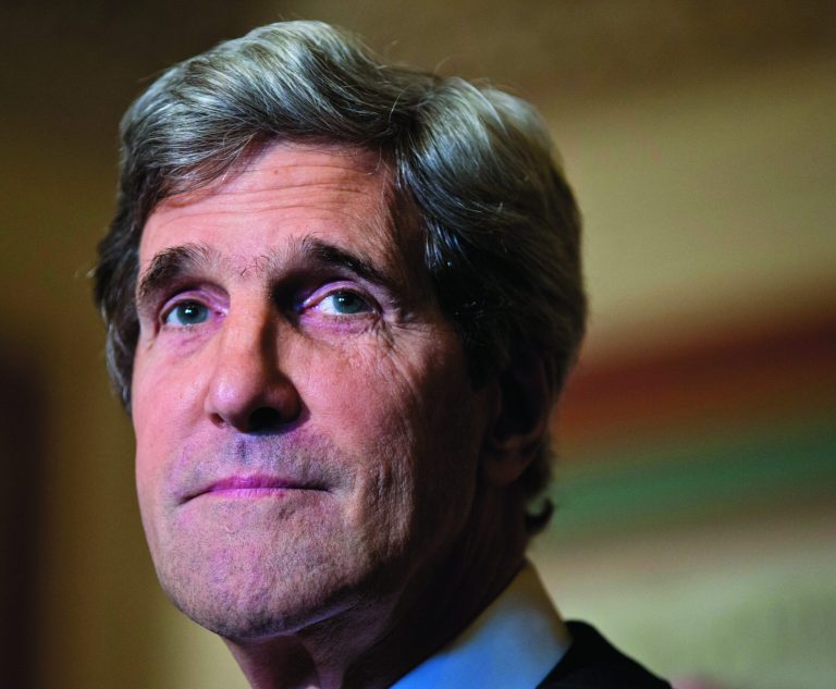 FILE - This Dec. 3, 2012 file photo shows Senate Foreign Relations Chairman Sen. John Kerry, D-Mass., at a news conference on Capitol Hill in Washington. The top contenders for the 