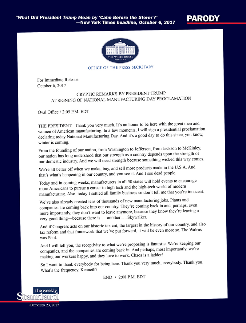 ‘Calm Before the Storm’