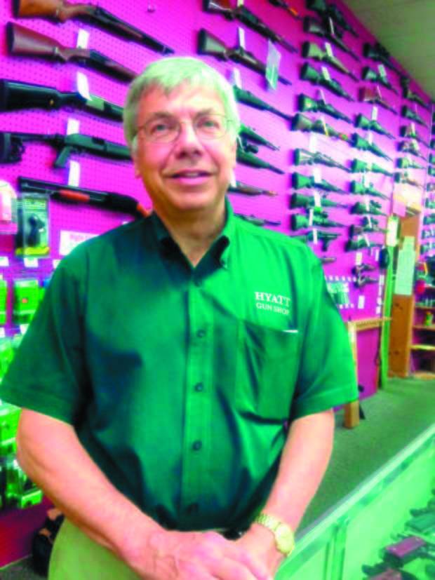 Larry Hyatt, owner of Hyatt Gun Shop in Charlotte, N.C.