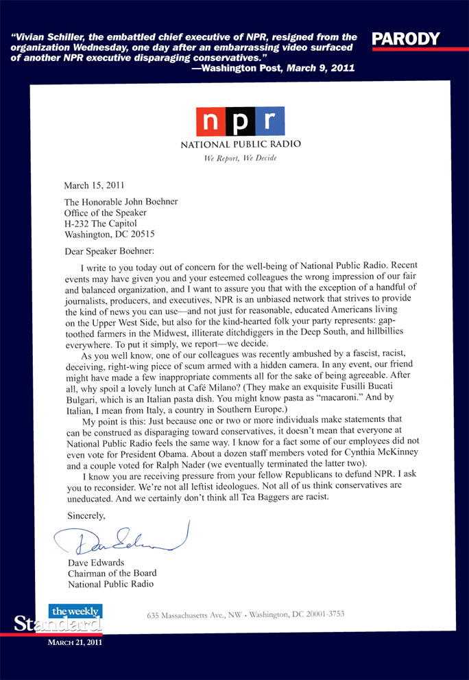 NPR Finally Talks to Conservatives