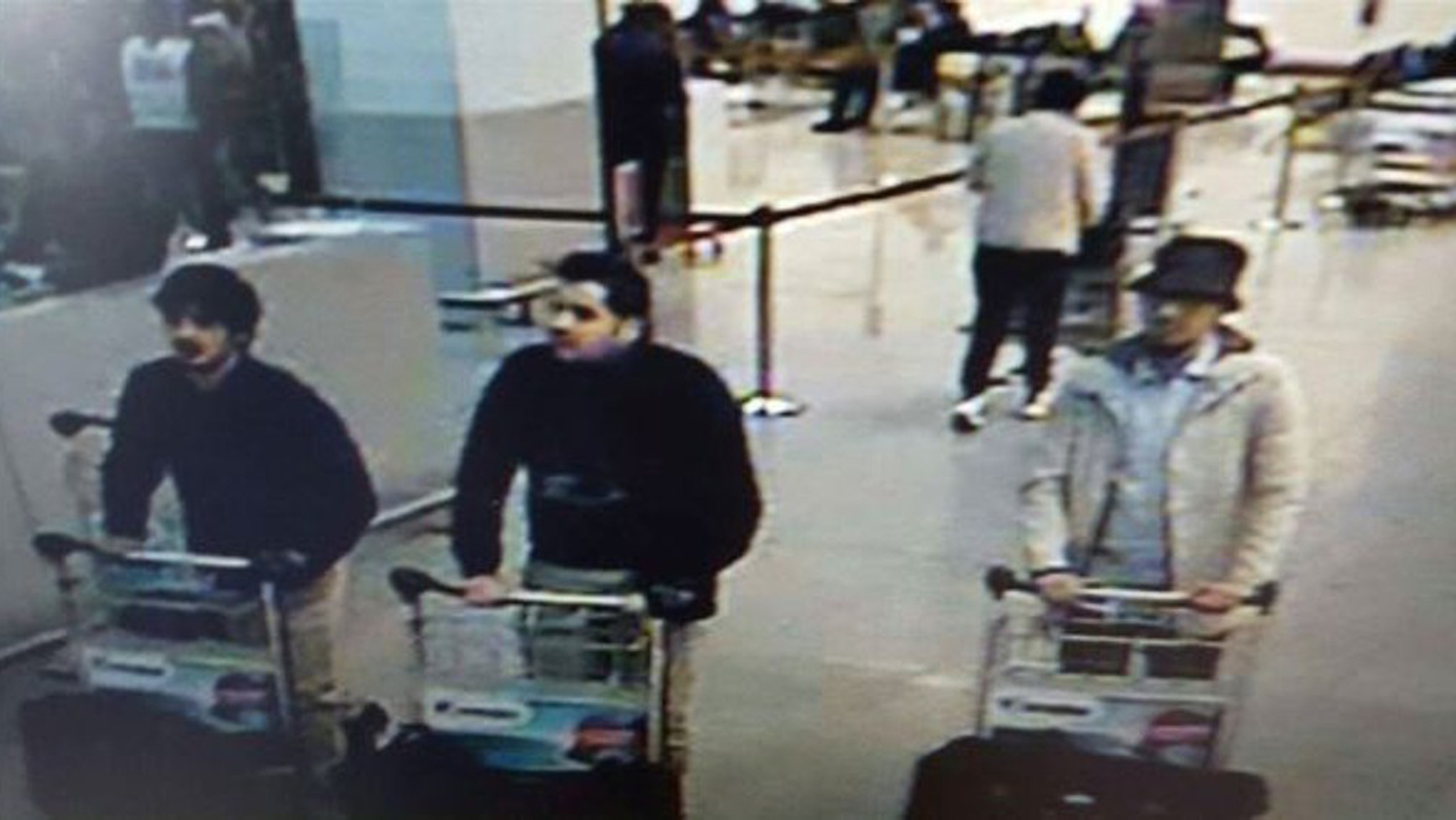 Brussels: Two attackers named, third unidentified suspect at large