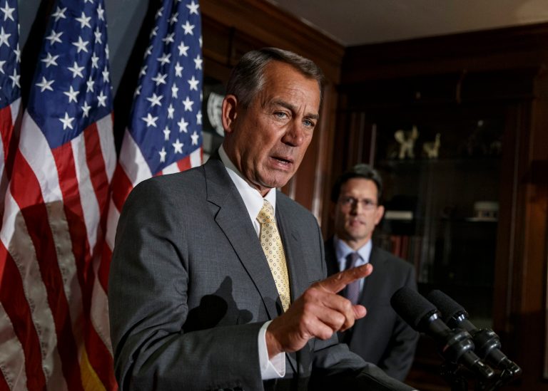 GOP leaders like House Speaker John Boehner, R-Ohio, promise that there won't be an economy-rattling, first-ever default on U.S. obligations. He's tempering expectations that the GOP might be able to extract much in exchange for an increase in the government's borrowing cap. (AP image)