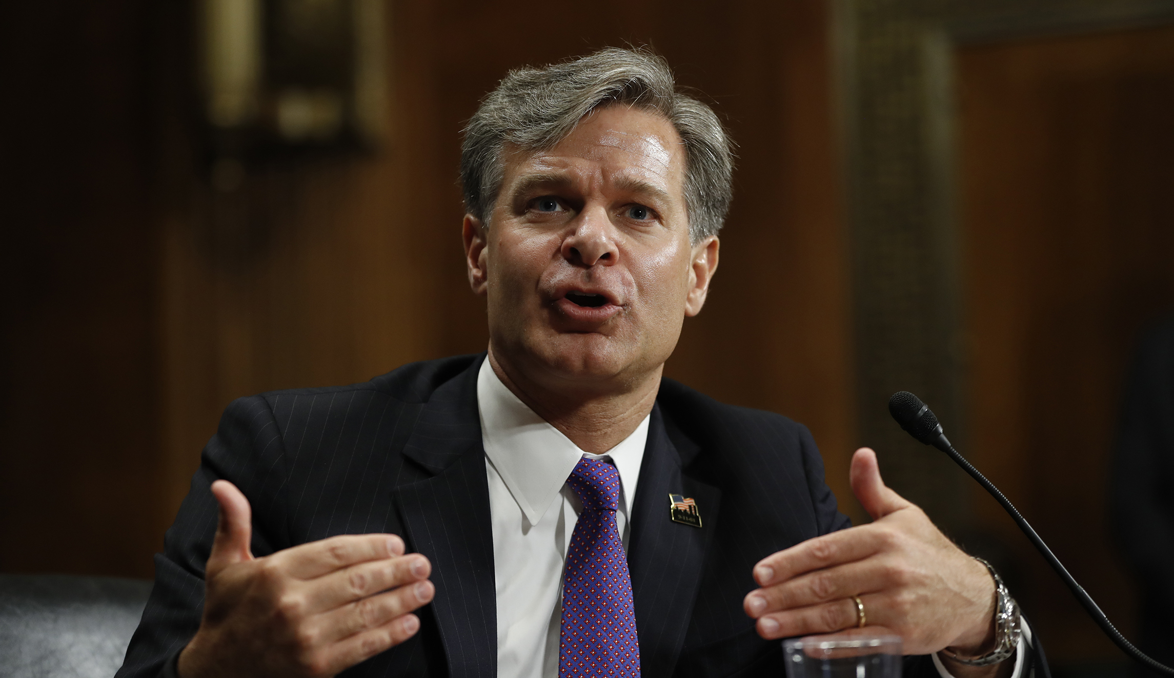 FBI Director Christopher Wray: Trump has ‘never asked me to do anything with the Russia investigation’