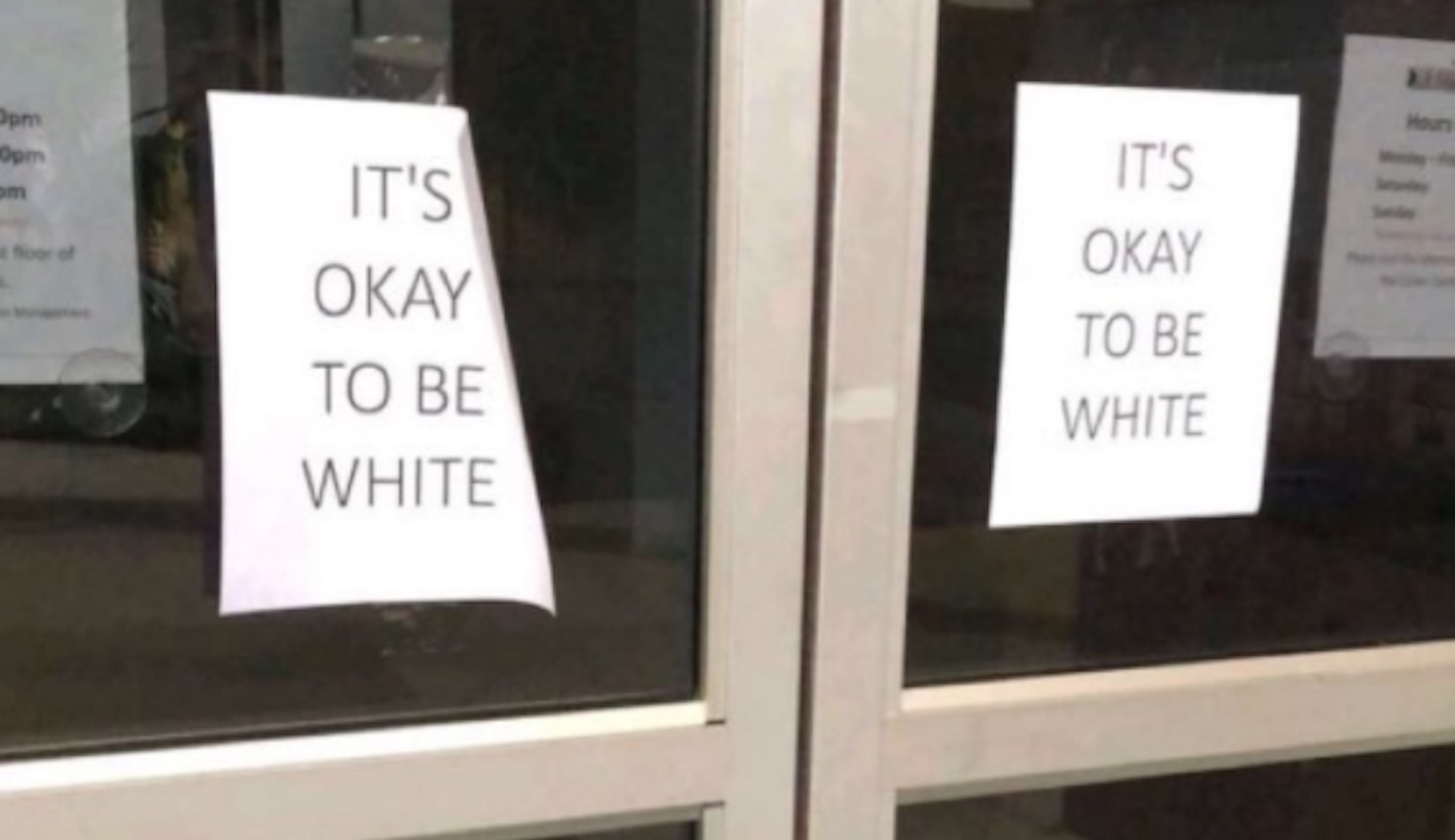 Campus police create witch-hunt after man posts ‘It’s OK to be white’ fliers on campus