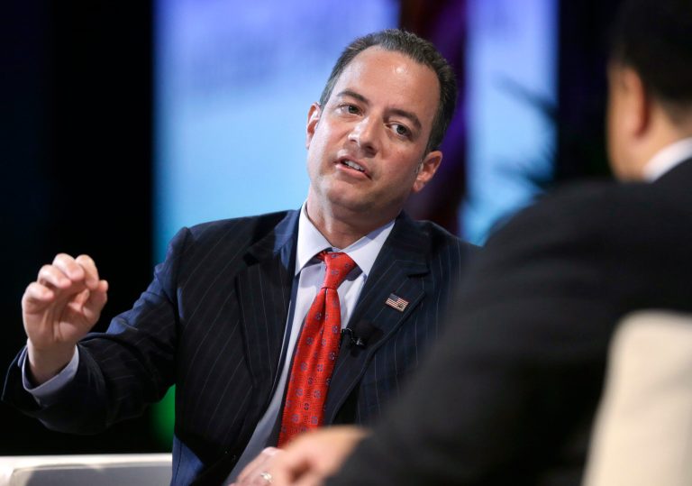 Former White House chief of staff Reince Priebus said Monday it's anyone's guess whether current chief of staff John Kelly or national security adviser H.R. McMaster will be fired soon. (AP Photo/Steven Senne)