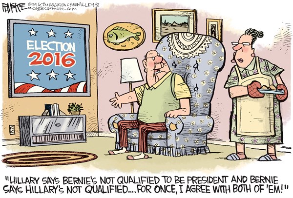 Editorial cartoon: For once, I agree with both of ’em