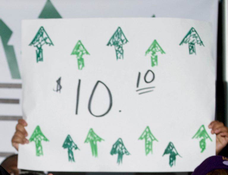 Raising the minimum wage to $10.10 by 2016 would increase wages for 16.5 million workers but lead to a loss of about 500,000 jobs, according to an estimate from the Congressional Budget Office released Tuesday afternoon. (AP Photo)