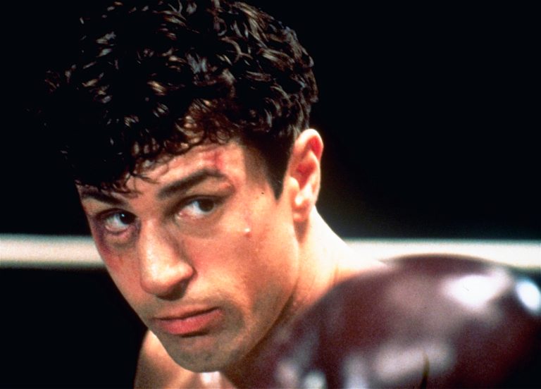 FILE - This 1980 undated handout file photo shows Robert De Niro as Jake La Motta in a boxing scene from Martin Scorsese's film 