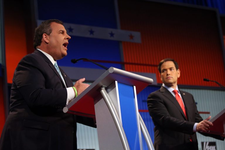 While Rubio's been a top-tier contender in the state since late October, Christie's numbers just recently began hinting at a comeback. (AP Photo/Andrew Harnik)