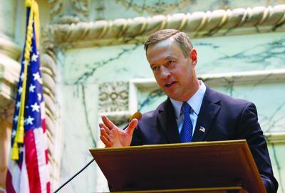 Maryland Gov. Martin O'Malley has seen an increase in the size of the public work force over the last year.