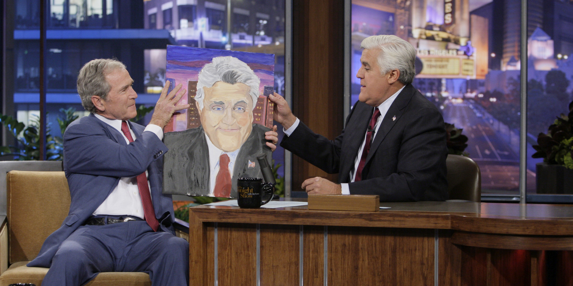 After Laura Bush’s slap down, George W. Bush advises, ‘Don’t paint your wife’
