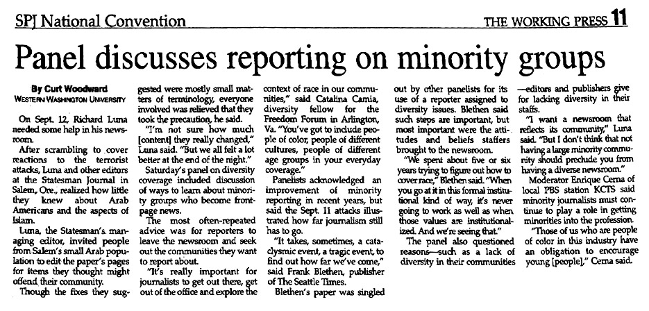 Original Curt Woodward Article from the Working Press