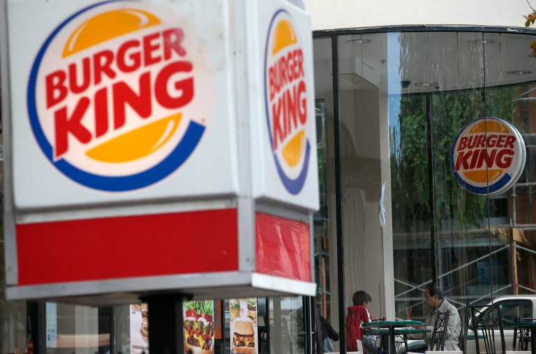 Customers dine at a Burger King restaurant in San Francisco. (Justin Sullivan/Getty images)