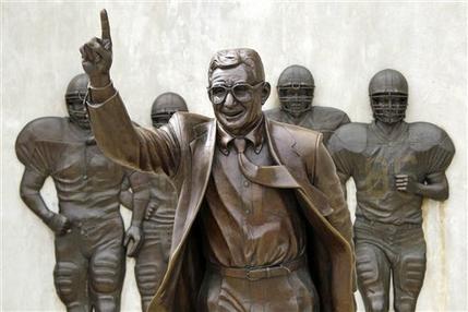 Statue of famed Penn State coach Joe Paterno taken down