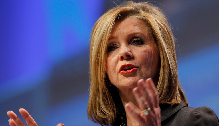 Blackburn is running for the seat currently held by Sen. Bob Corker, R-Tenn., who announced he won't seek re-election in 2018. (AP Photo/Alex Brandon)