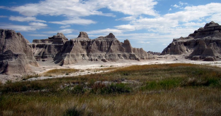 The Badlands National Park posted three messages Tuesday afternoon that described the negative effects of climate change — a position President Trump has not fully embraced. (AP Photo/Beth Harpaz)