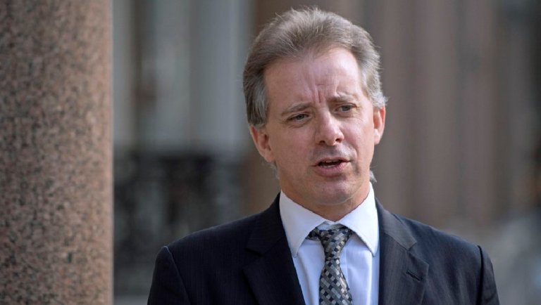The House Intelligence Committee sent two Republican staffers to London this summer to meet with Christopher Steele, the former British intelligence operative who wrote a 35-page dossier about President Trump and Russia. (Victoria Jones/PA via AP)
