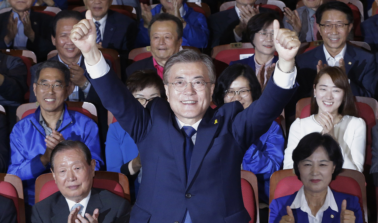 Liberal Moon Jae-in claims victory in South Korea’s presidential election