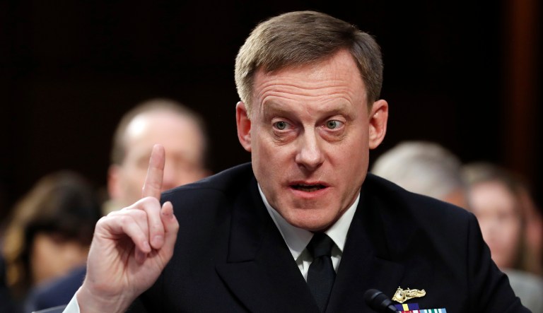 The top candidates for Mike Rogers' position reportedly include Army Lt. Gen. William Mayville, Marine Corps Lt. Gen. Vincent R. Stewart, Army Cyber Command head Lt. Gen. Paul Nakasone, and Navy Vice Adm. Michael Gilday. (AP Photo/Alex Brandon, File)